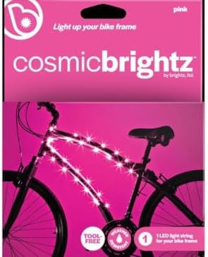 Pink LED Frame Rope Light for Bicycles