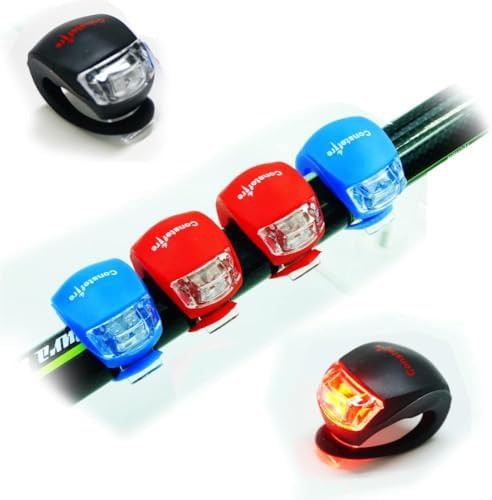 Red silicone LED safety warning light set