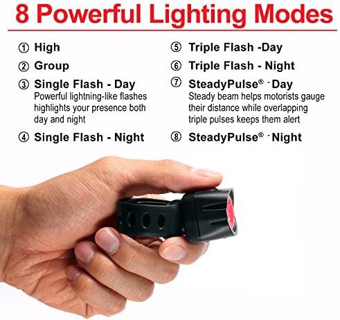 Dice TL 50 lumen black rear light — photo 4