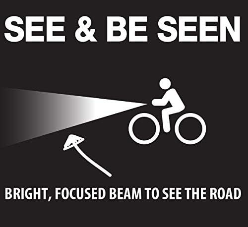 Black road cycling headlight three hundred lumens — photo 5