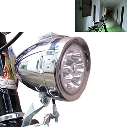 Bright 6 LED metal shell front bike light