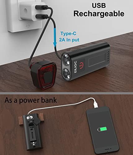 Red aluminum alloy waterproof bike light — photo 4
