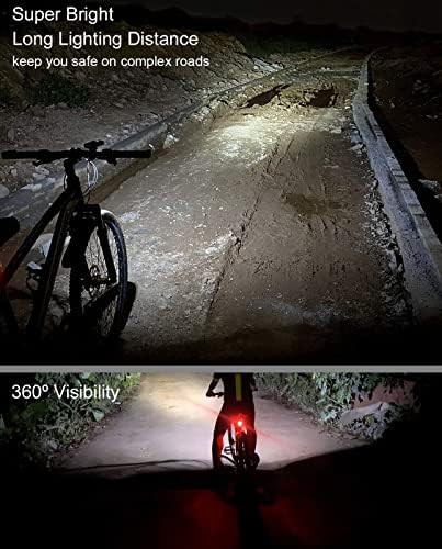 Red aluminum alloy waterproof bike light — photo 5