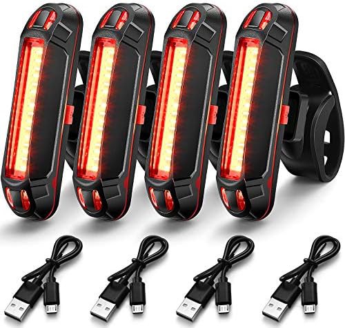 Red waterproof safety light 4 pack