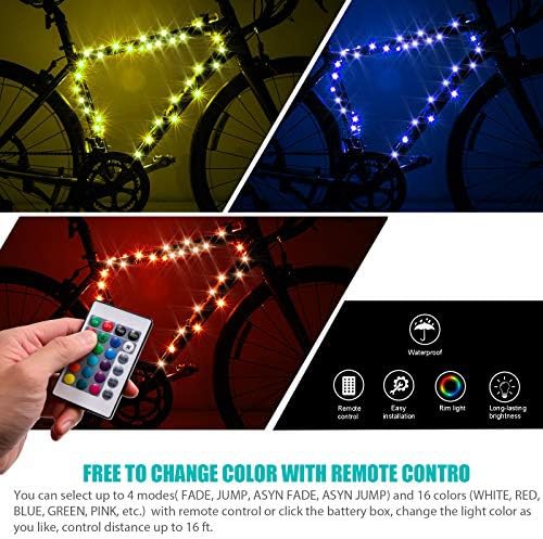 Waterproof LED frame light for night riding — photo 4
