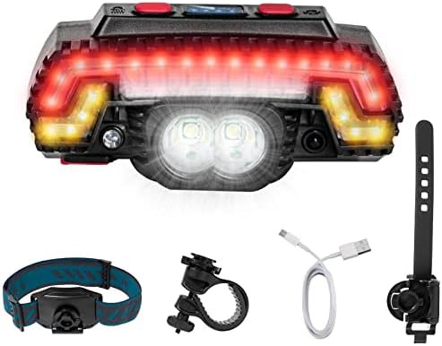 Mini USB rechargeable bicycle light set
