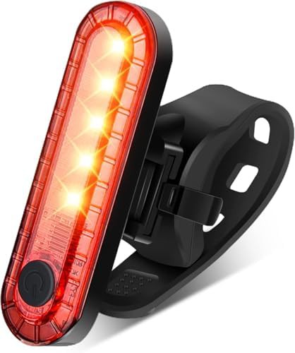 Five LED rechargeable rear safety flasher
