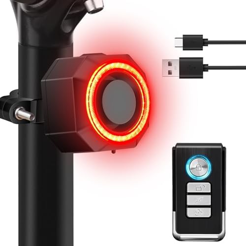 Rechargeable ebike brake sensing bicycle taillight
