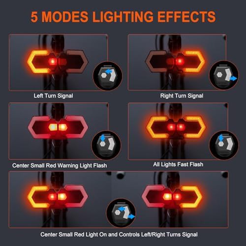 Split bike tail light with turn signals — photo 3