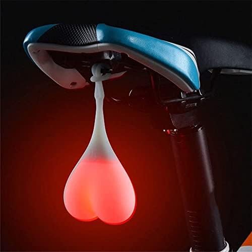 Red waterproof battery powered bike taillight