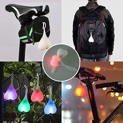 Red waterproof battery powered bike taillight — photo 4
