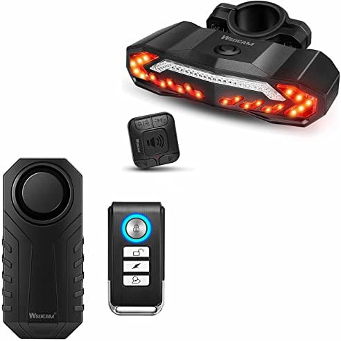 Rechargeable brake light with horn and remote