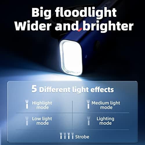 Rockbros waterproof rechargeable front light — photo 4