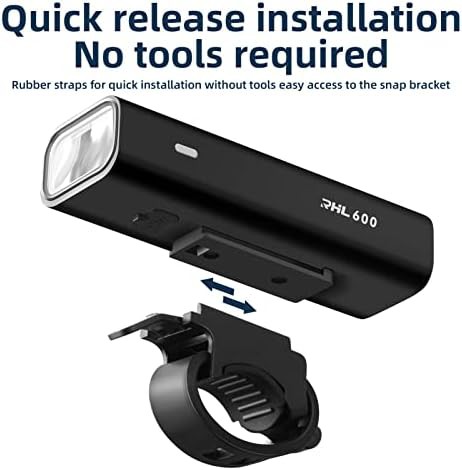 Rockbros waterproof rechargeable front light — photo 5