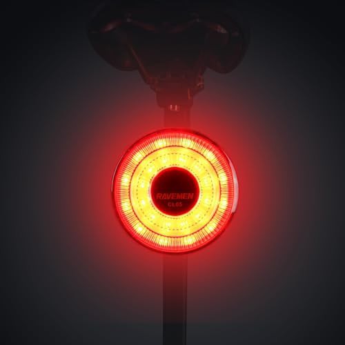 USB-C rechargeable sensor bike taillight