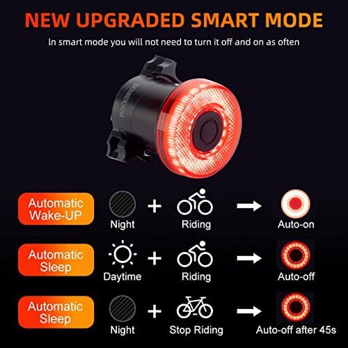 Smart bike tail light ipx7 waterproof with auto on off — photo 5