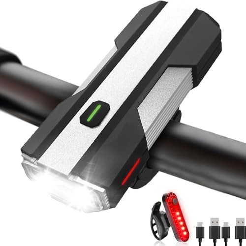 High lumen usb c bike headlight