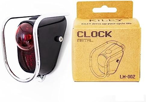 Gloss black vintage style rear tail light