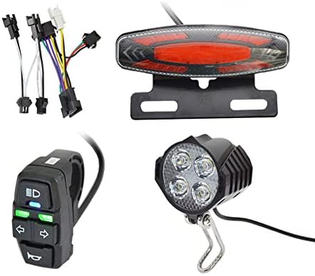 Electric bike light kit with horn
