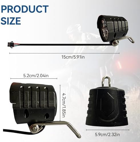Electric Bike Headlight with Integrated Horn — photo 4