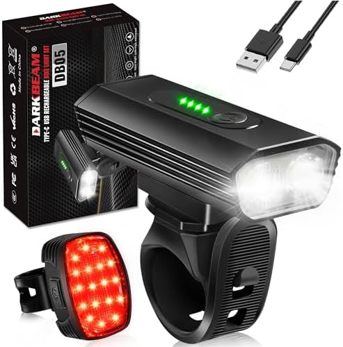 Darkbeam 4000lm rechargeable bicycle headlight