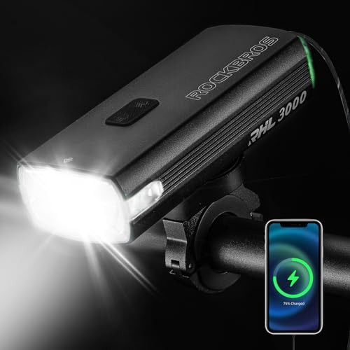 3000 lumens aluminum usb-c headlight