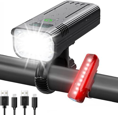 Digital display super bright bike light