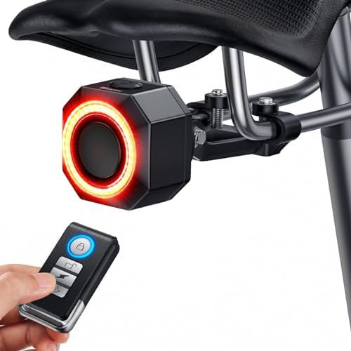 Long battery life tail light with alarm