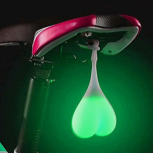 Green silicone waterproof ball bike taillight