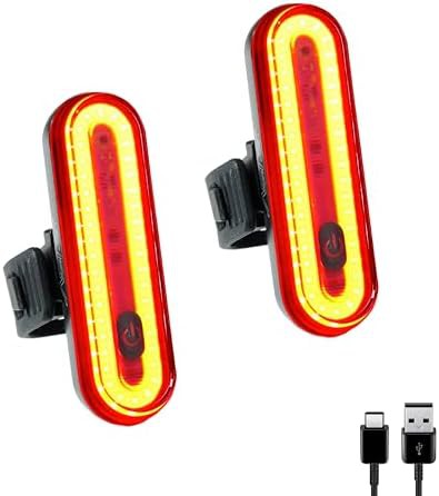 Rechargeable high visibility rear bike light