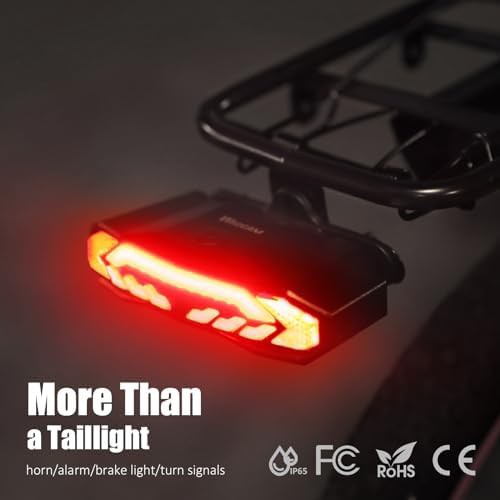 Rear rack safety light with wireless signals — photo 3