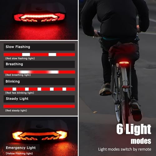 Rear rack safety light with wireless signals — photo 4