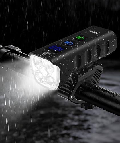 Waterproof high power front bicycle headlight