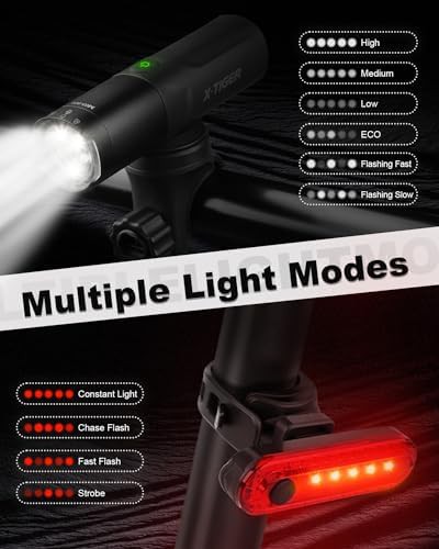 Anti-dazzle USB-C rechargeable light set — photo 5