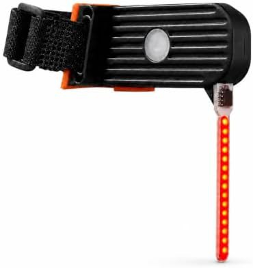 Flowing red bike tail light
