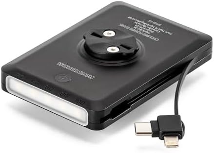 Bike light compatible with garmin computer and power bank