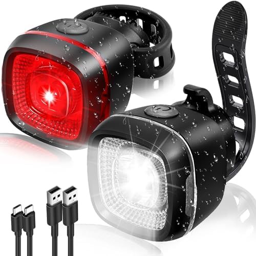 Black Kids Bike Light Set Type-C
