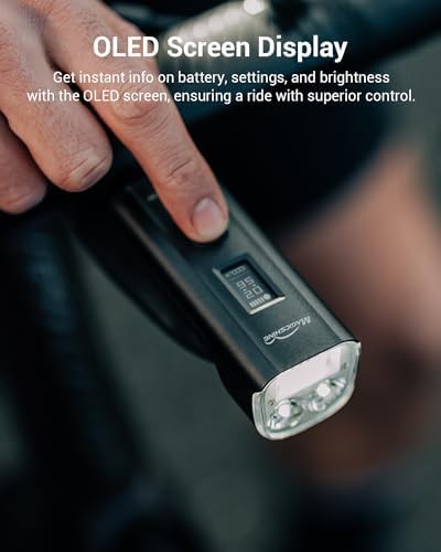 Allty 2500s oled wireless bike headlight — photo 5