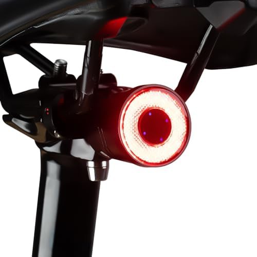 Smart bike tail light with waterproof usb rechargeable design