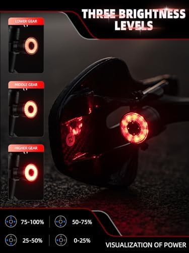 Smart bike tail light with waterproof usb rechargeable design — photo 5