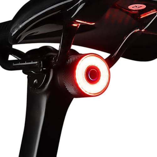 Smart bike tail light with ipx6 waterproof and usb c