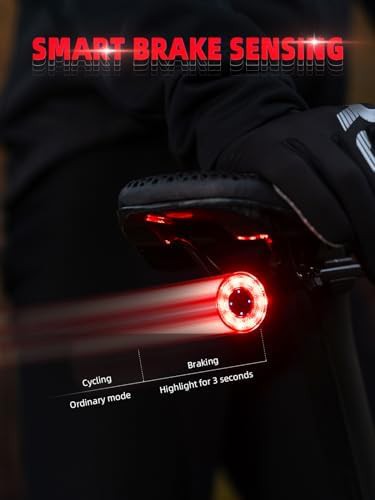 Smart bike tail light with ipx6 waterproof and usb c — photo 3