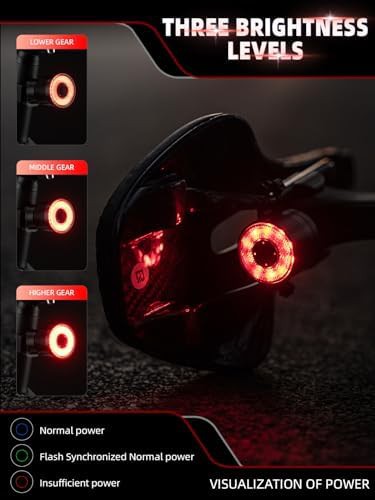 Smart bike tail light with ipx6 waterproof and usb c — photo 5