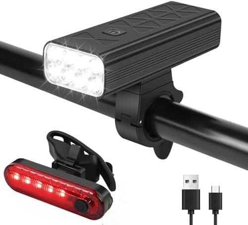 Six LED Black Headlight Set