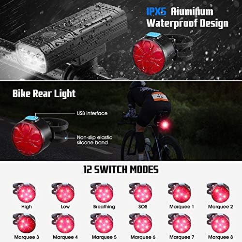 Smart tail light and rechargeable headlight set — photo 3