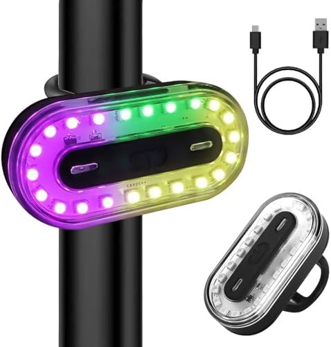 RGB flash waterproof skateboard and bike light
