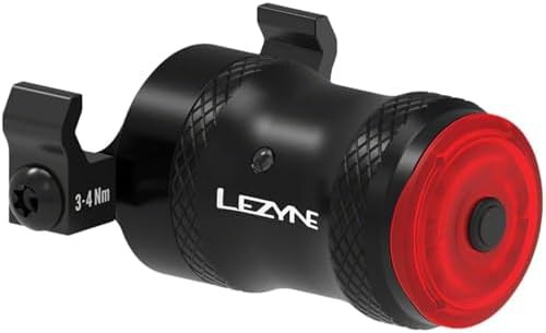 Saddle mounted brake sensing rear light