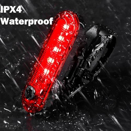 4 pack USB rechargeable LED bike tail light — photo 4