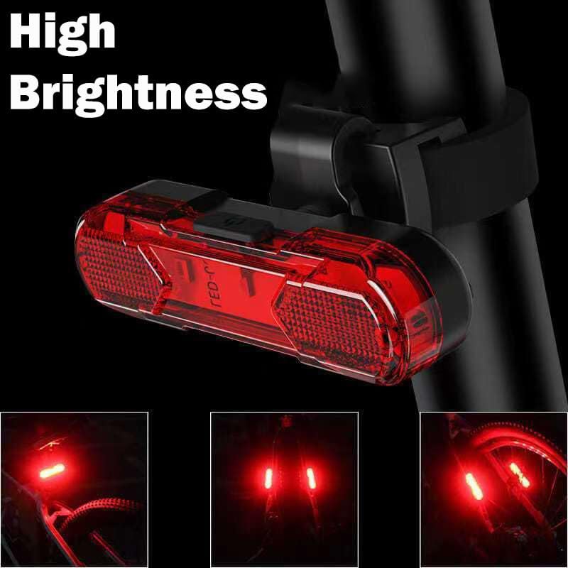 4 pack USB rechargeable LED bike tail light — photo 5