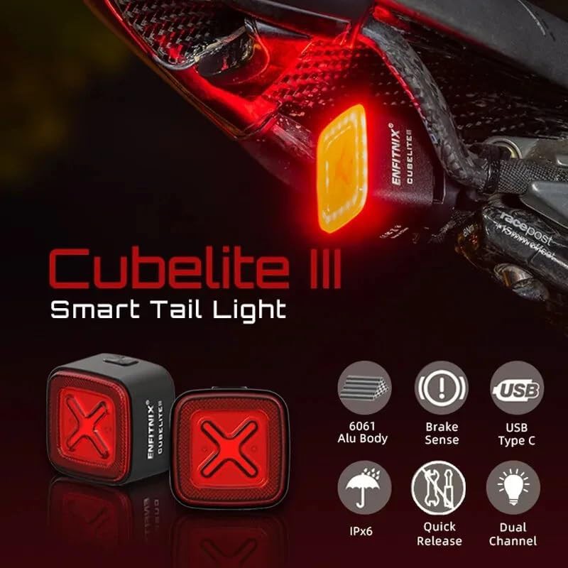 Cubelite III Aluminum Smart Brake Taillight — photo 5